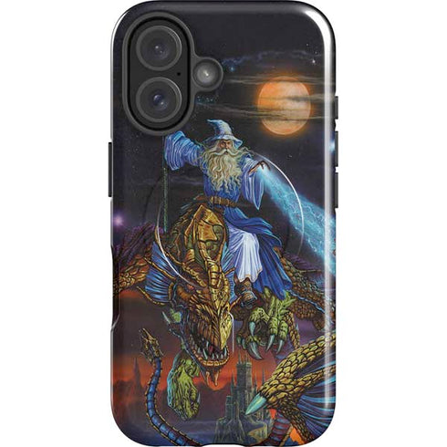 Twilight Tempest Wizard by Ed Beard Jr iPhone 16 Magsafe Impact Case